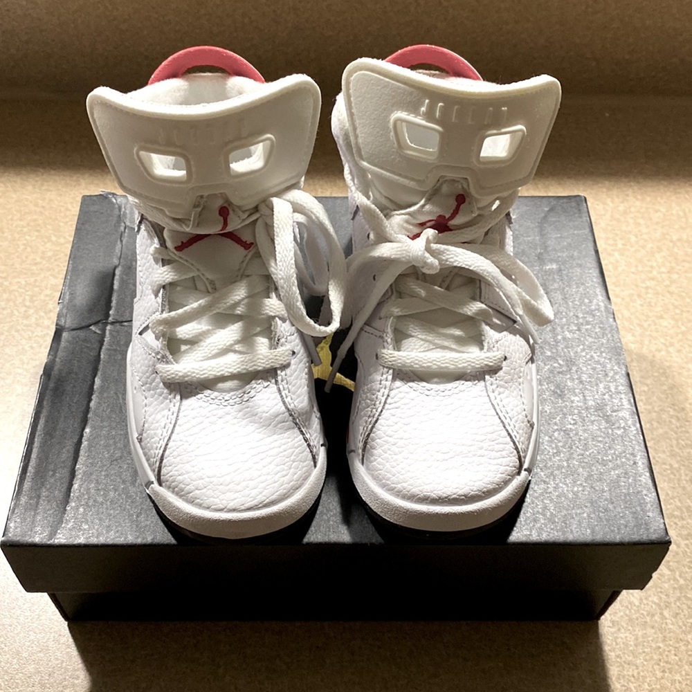 Toddler Size 11c Jordan’s red and white; never worn to play in